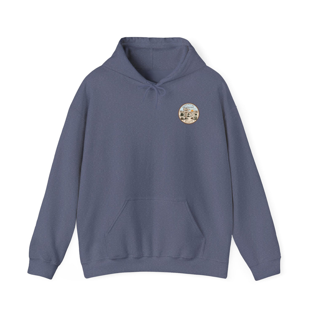The Long Way Hoodie – Micah 6:8 Christian Hiking Sweatshirt, Unisex