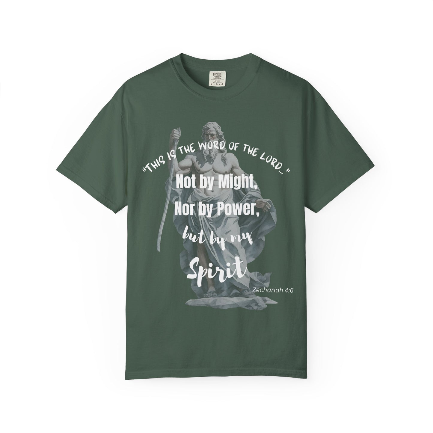 Inspirational Scripture T-Shirt - Not by Might, but by Spirit