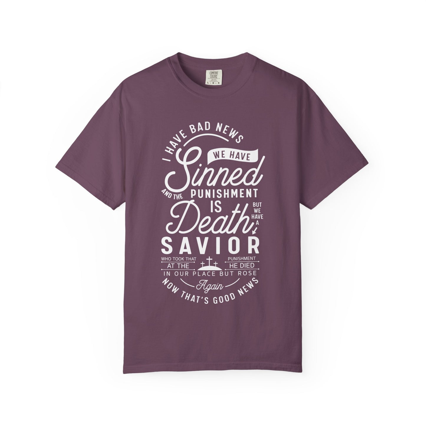Faith-Inspired Garment-Dyed T-Shirt, Inspirational Tee, Christian Apparel, Casual Wear, Religious Gifts, Everyday Fashion