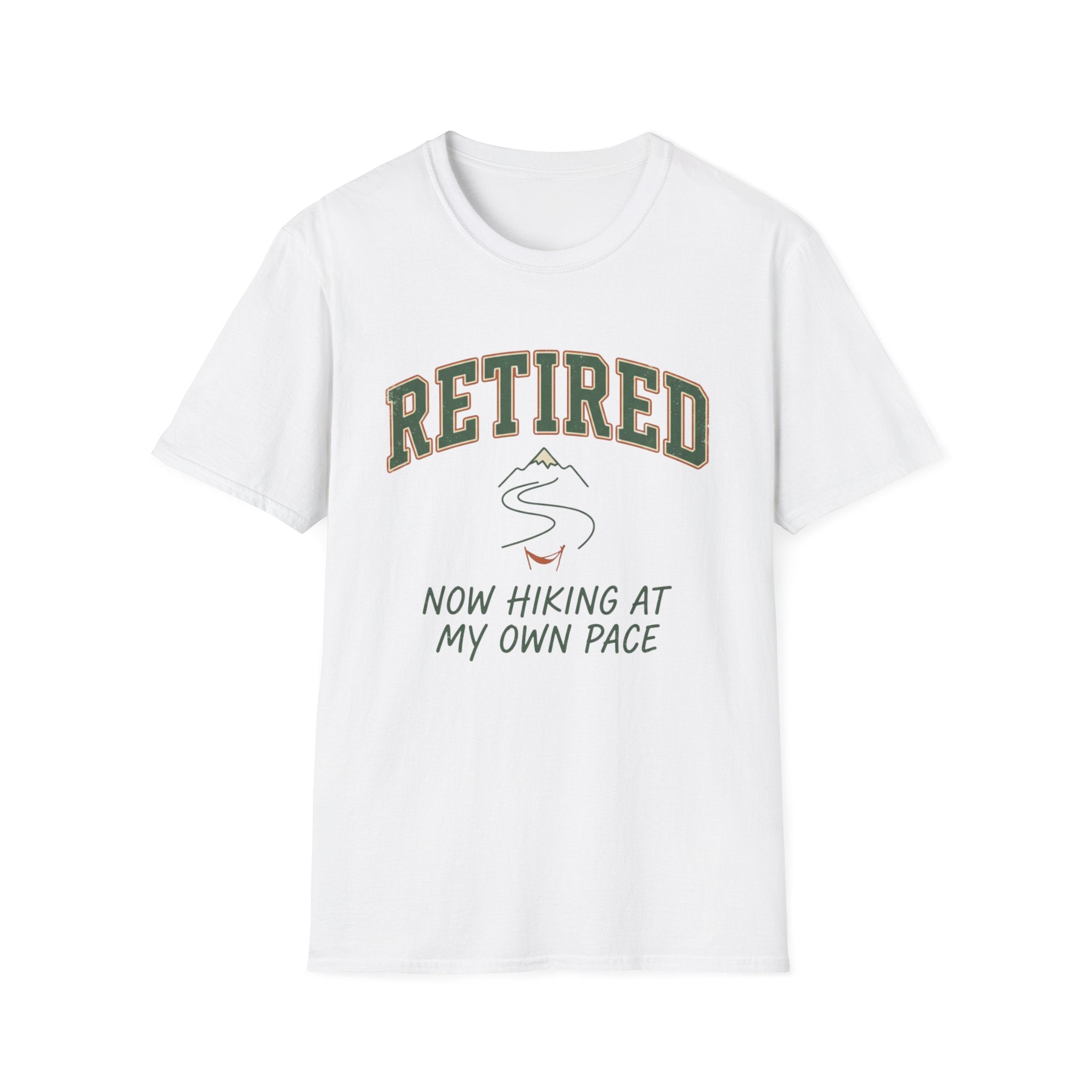 Retired Hiking at my own Pace Tee Shirt