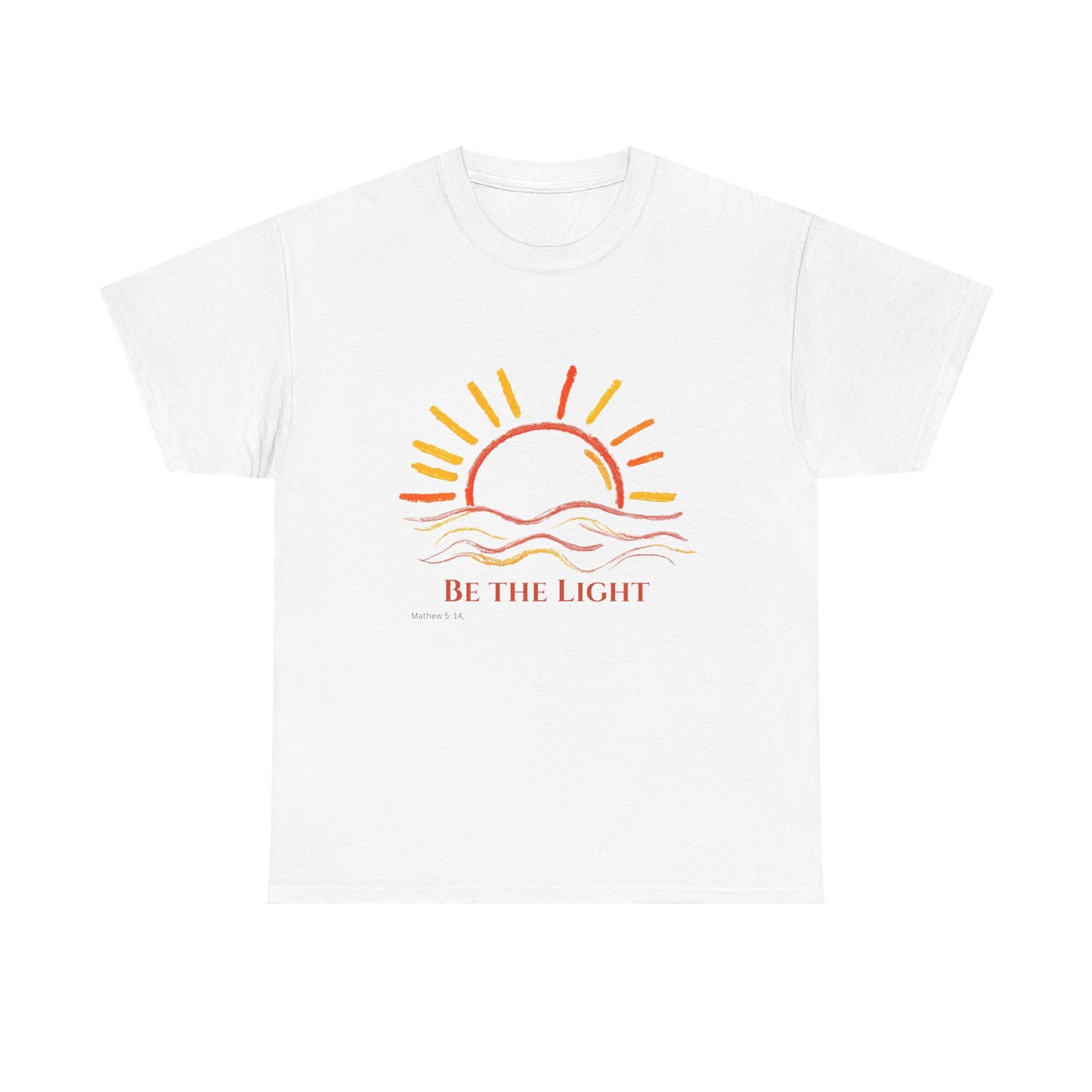Be The Light - Mathew 5:14 Unisex Heavy Cotton Christian Faith Inspirational Tee