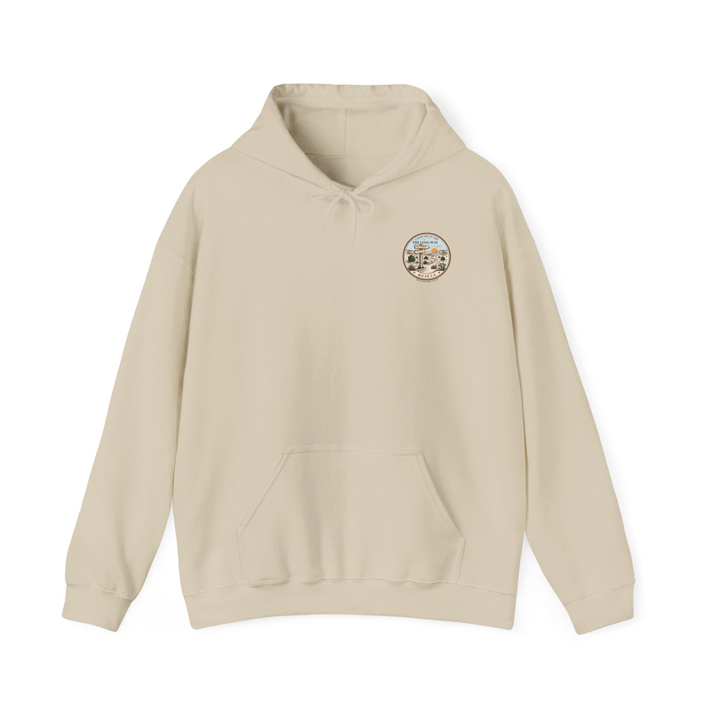 The Long Way Hoodie – Micah 6:8 Christian Hiking Sweatshirt, Unisex