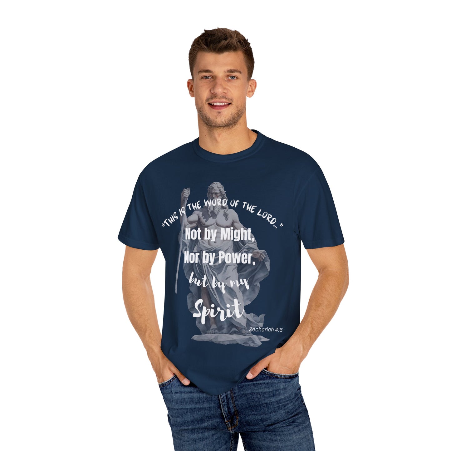 Inspirational Scripture T-Shirt - Not by Might, but by Spirit