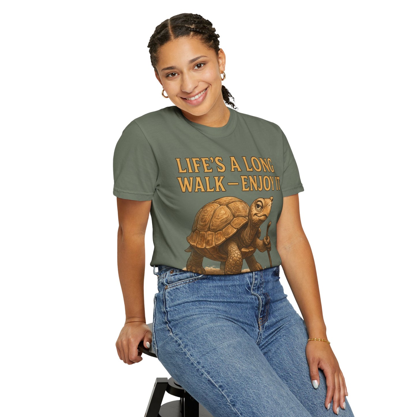 T-shirt - Slow and Methodical Tortoise Design