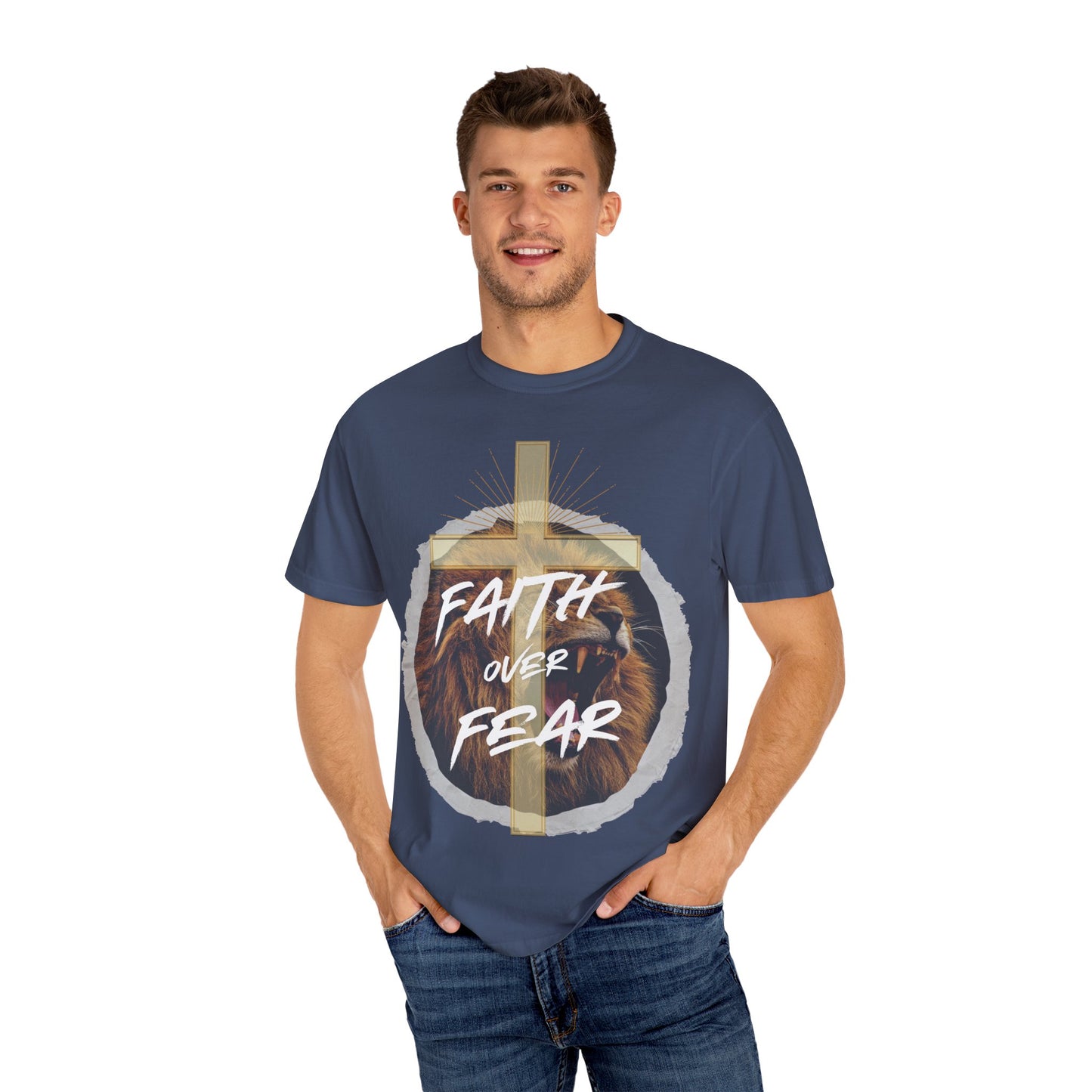 Faith over Fear Lion T-Shirt