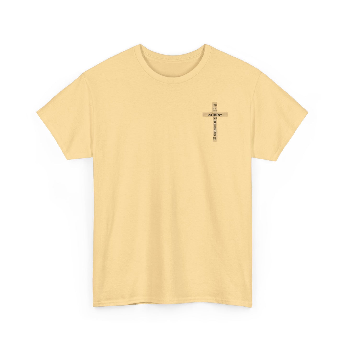 Faith-Inspired Tee - 'I Can Do All Things Through Christ'