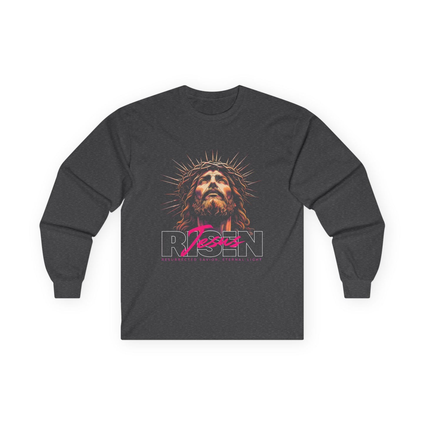 Jesus Resurrection Long Sleeve Tee - Faith Inspired Spiritual Apparel