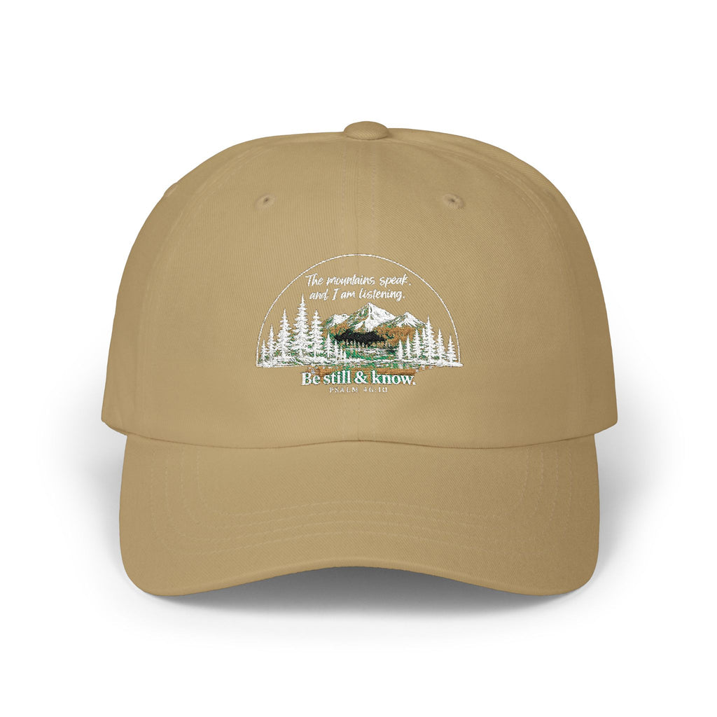 Classic Dad Cap - 'Be Still & Know' Mountain Camping Hat