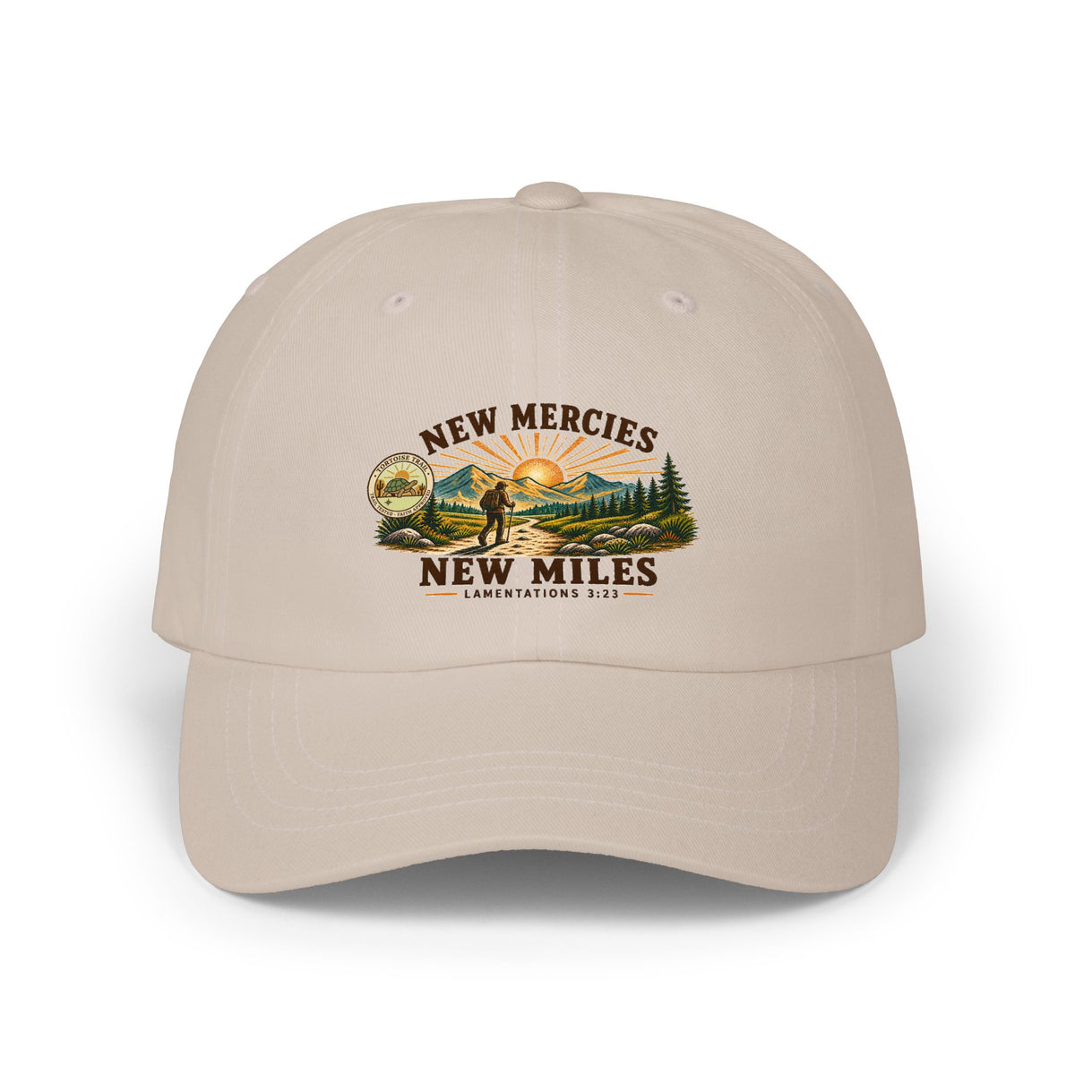 New Mercies - New Miles Dad Cap — Outdoor Mountain Baseball Hat