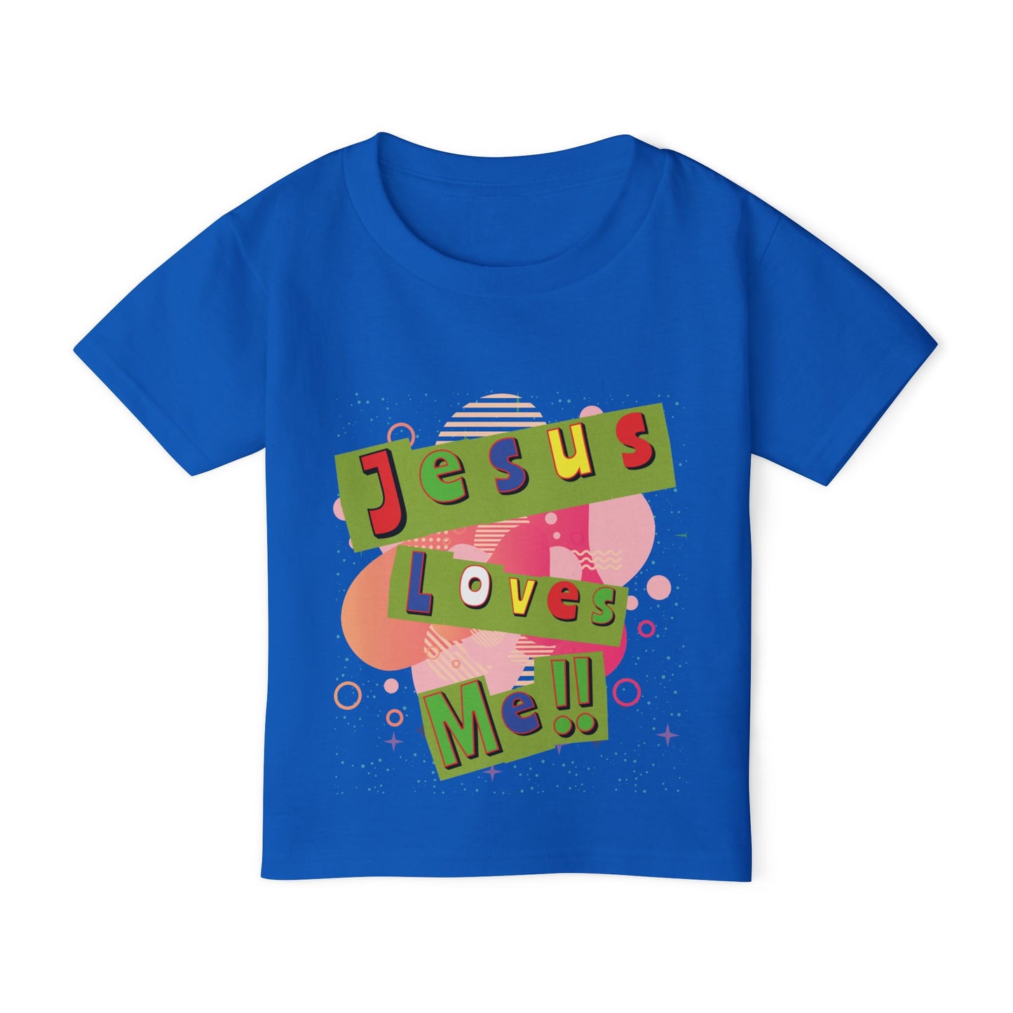 Colorful Jesus Loves Me Toddler T-shirt
