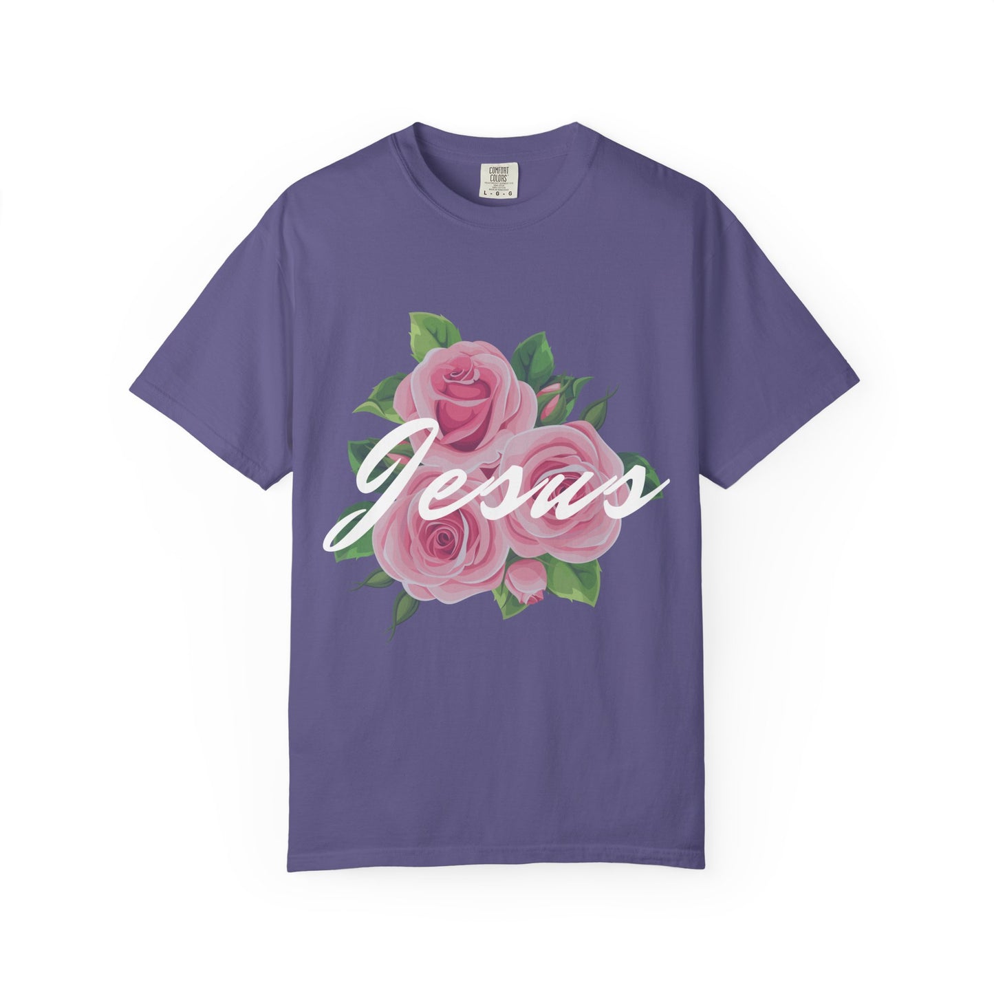 Jesus Floral T-shirt, Vintage Shirt, Christian Apparel, Flower Graphic Tee, Faith-based Gift, Unisex Fashion