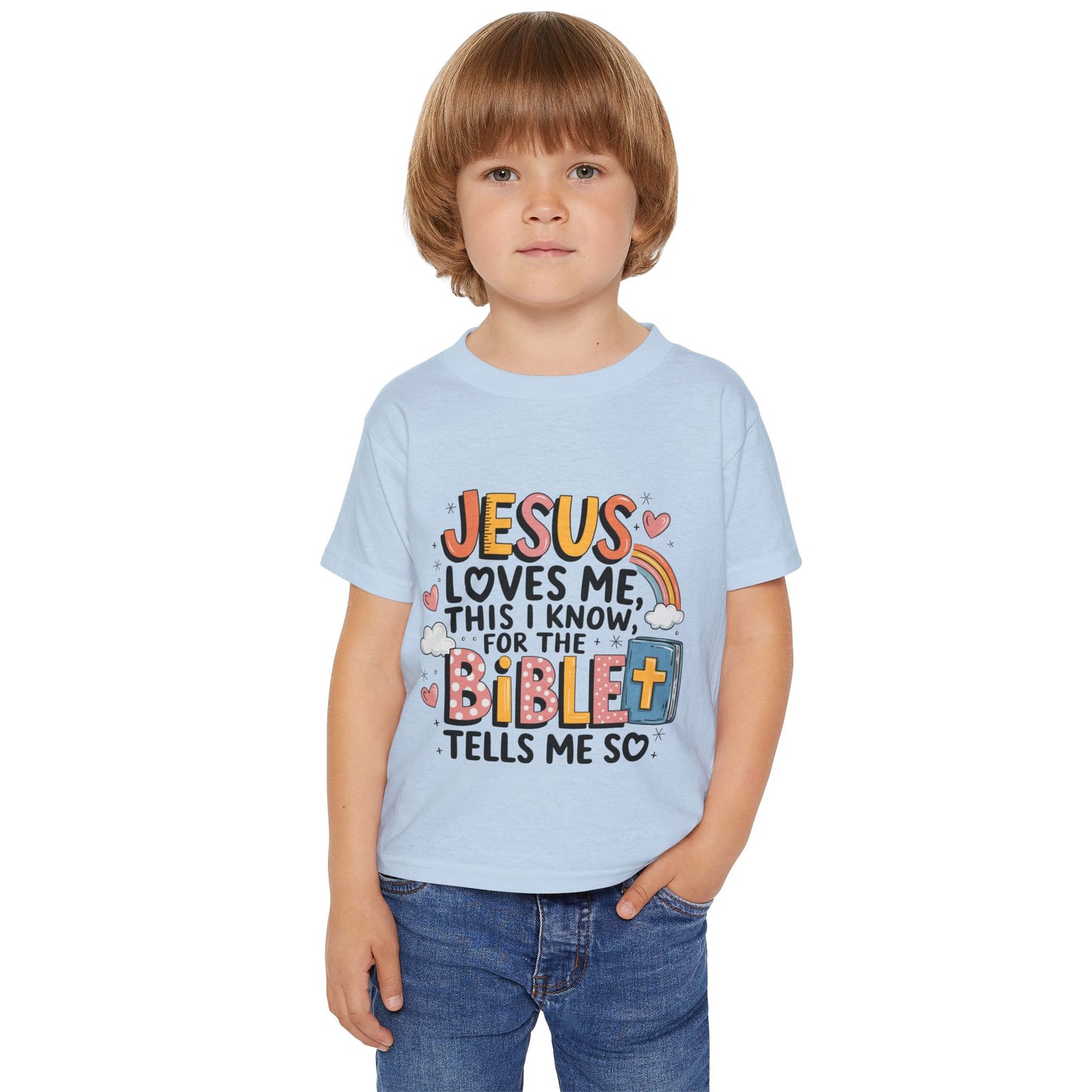 Jesus Loves Me This I Know - Heavy Cotton™ Toddler T-shirt