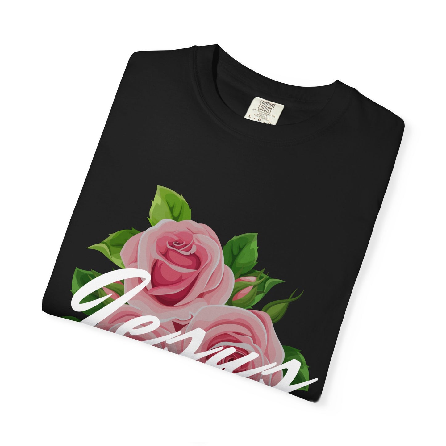 Jesus Floral T-shirt, Vintage Shirt, Christian Apparel, Flower Graphic Tee, Faith-based Gift, Unisex Fashion