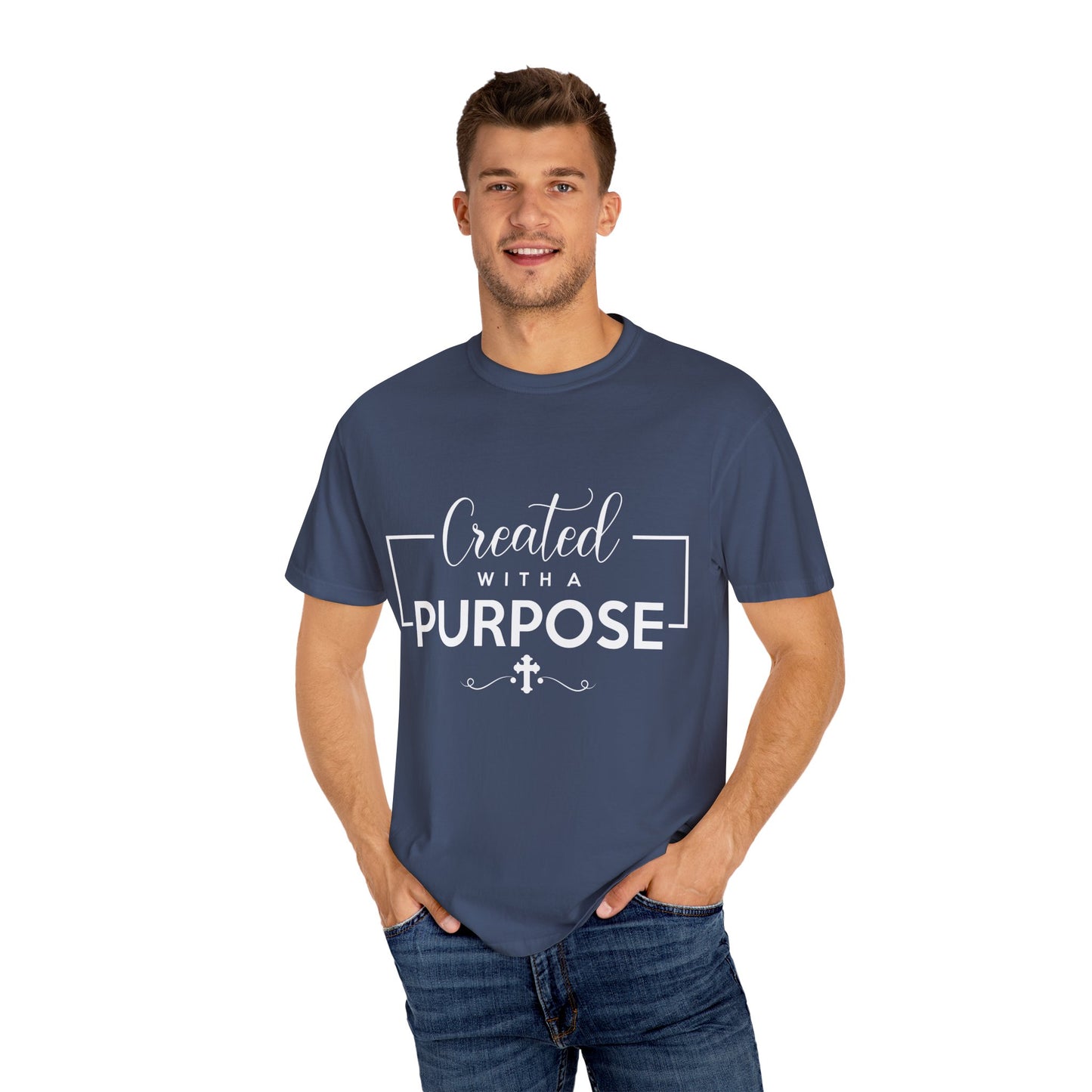 Created with a Purpose Unisex Garment-Dyed T-Shirt" Comfort Colors 1717