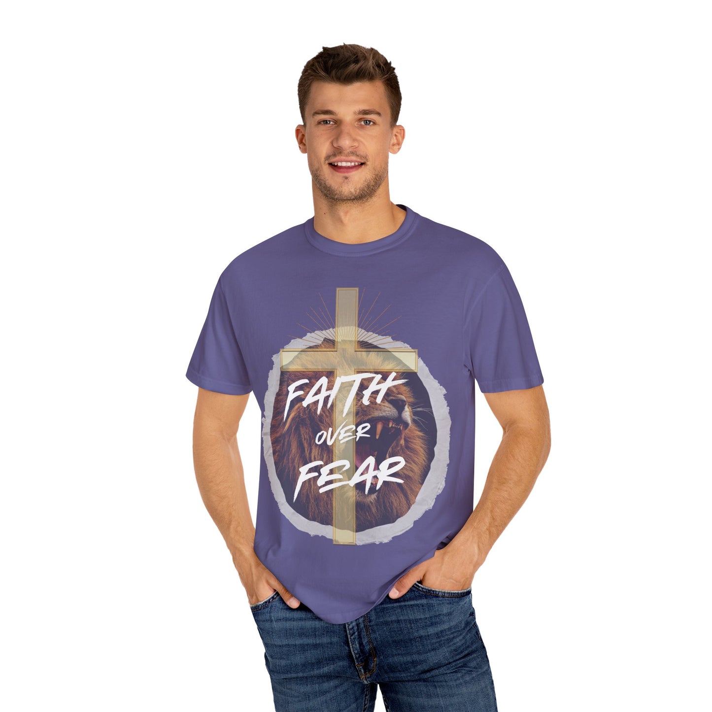 Faith over Fear Lion T-Shirt