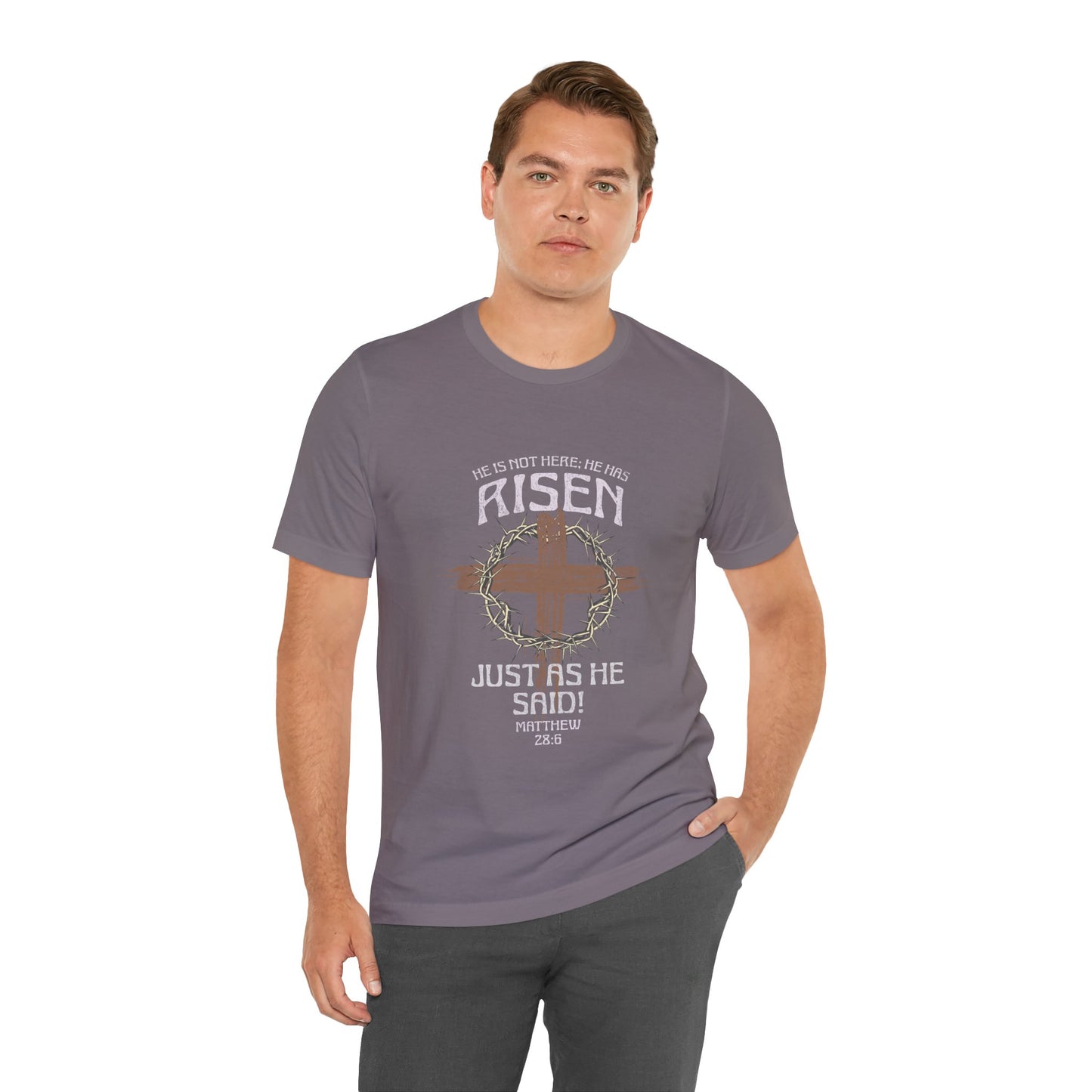 Christian Inspirational T-Shirt 'He Has Risen' Unisex Tee