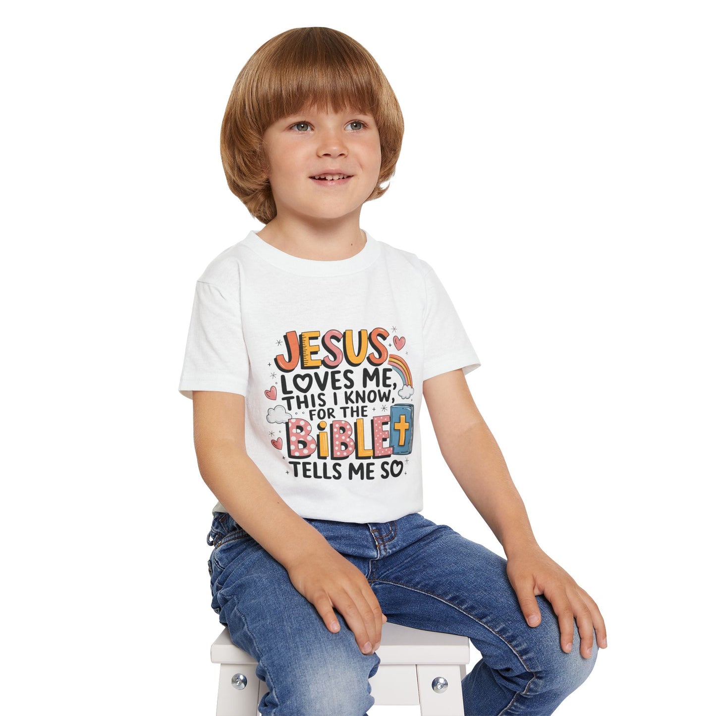 Jesus Loves Me This I Know - Heavy Cotton™ Toddler T-shirt