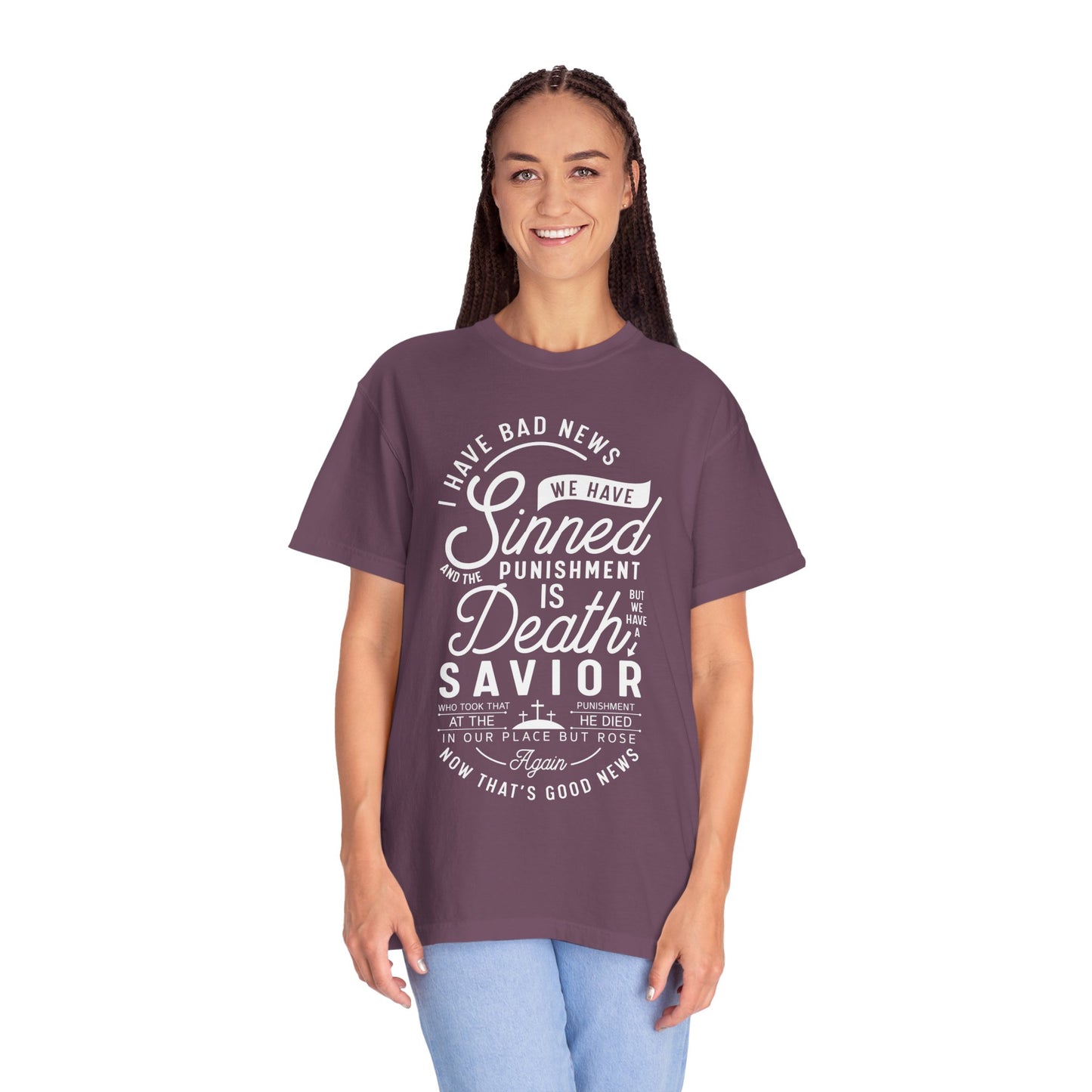 Faith-Inspired Garment-Dyed T-Shirt, Inspirational Tee, Christian Apparel, Casual Wear, Religious Gifts, Everyday Fashion