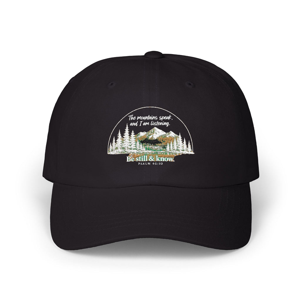 Classic Dad Cap - 'Be Still & Know' Mountain Camping Hat