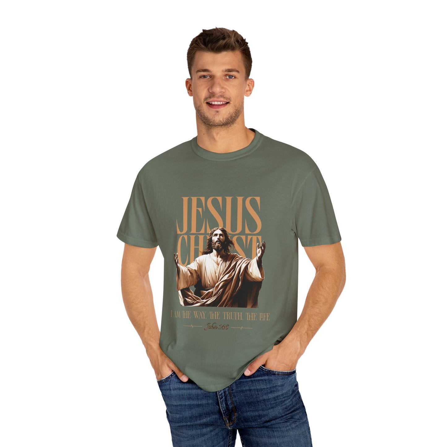 Christian Bible Verse Unisex Tee, The Way The Truth The Life John 14:6 Unisex Shirt, Religious Christian Apparel, Inspirational Graphic Tee, Christian Comfort Tee, John14:6  Scripture