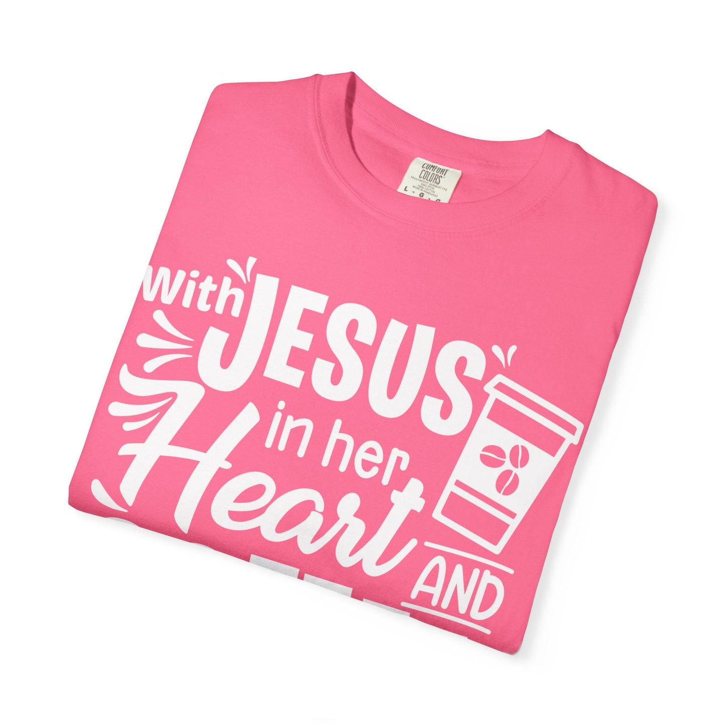 Christian Graphic T-Shirt - Unstoppable Jesus and Coffee Tee