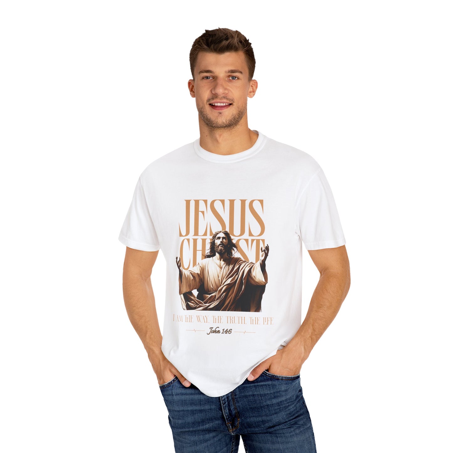 Christian Bible Verse Unisex Tee, The Way The Truth The Life John 14:6 Unisex Shirt, Religious Christian Apparel, Inspirational Graphic Tee, Christian Comfort Tee, John14:6  Scripture