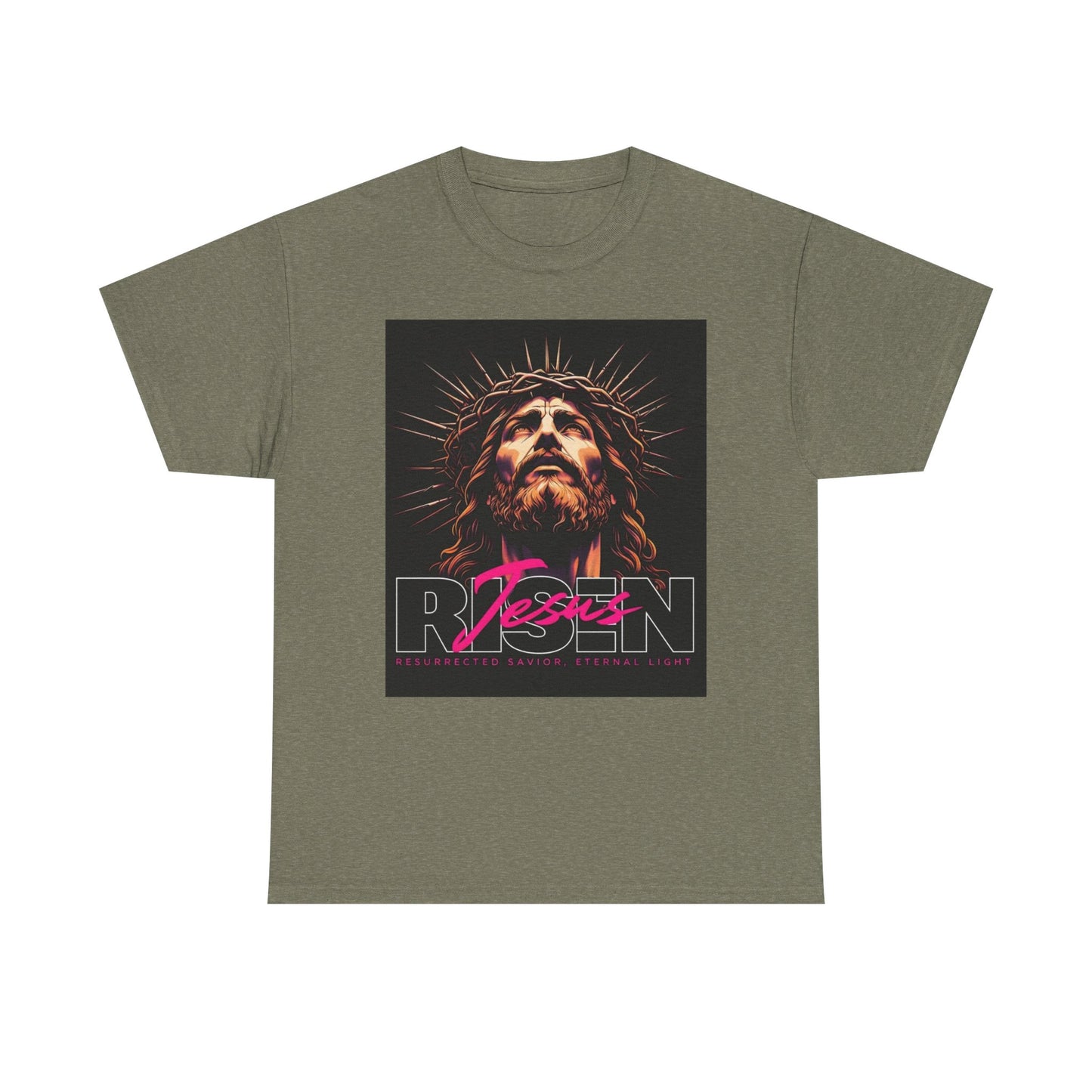 Faith Inspired Unisex Heavy Cotton Tee - Jesus Design