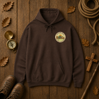 Trail Tested Hoodie — 'Trail Tested Faith Approved' Mountain Adventure Sweatshirt