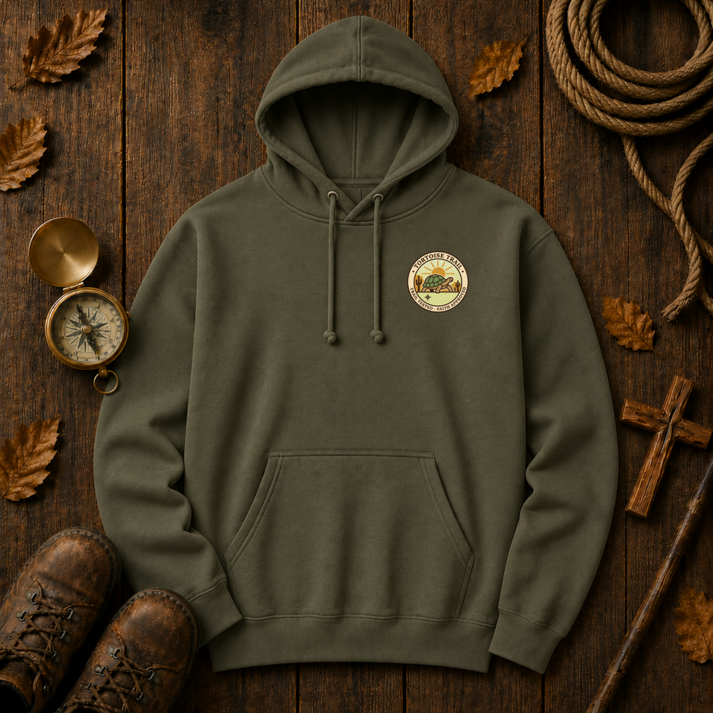 Trail Tested Hoodie — 'New Mercies - New Trails'  Mountain Adventure Sweatshirt