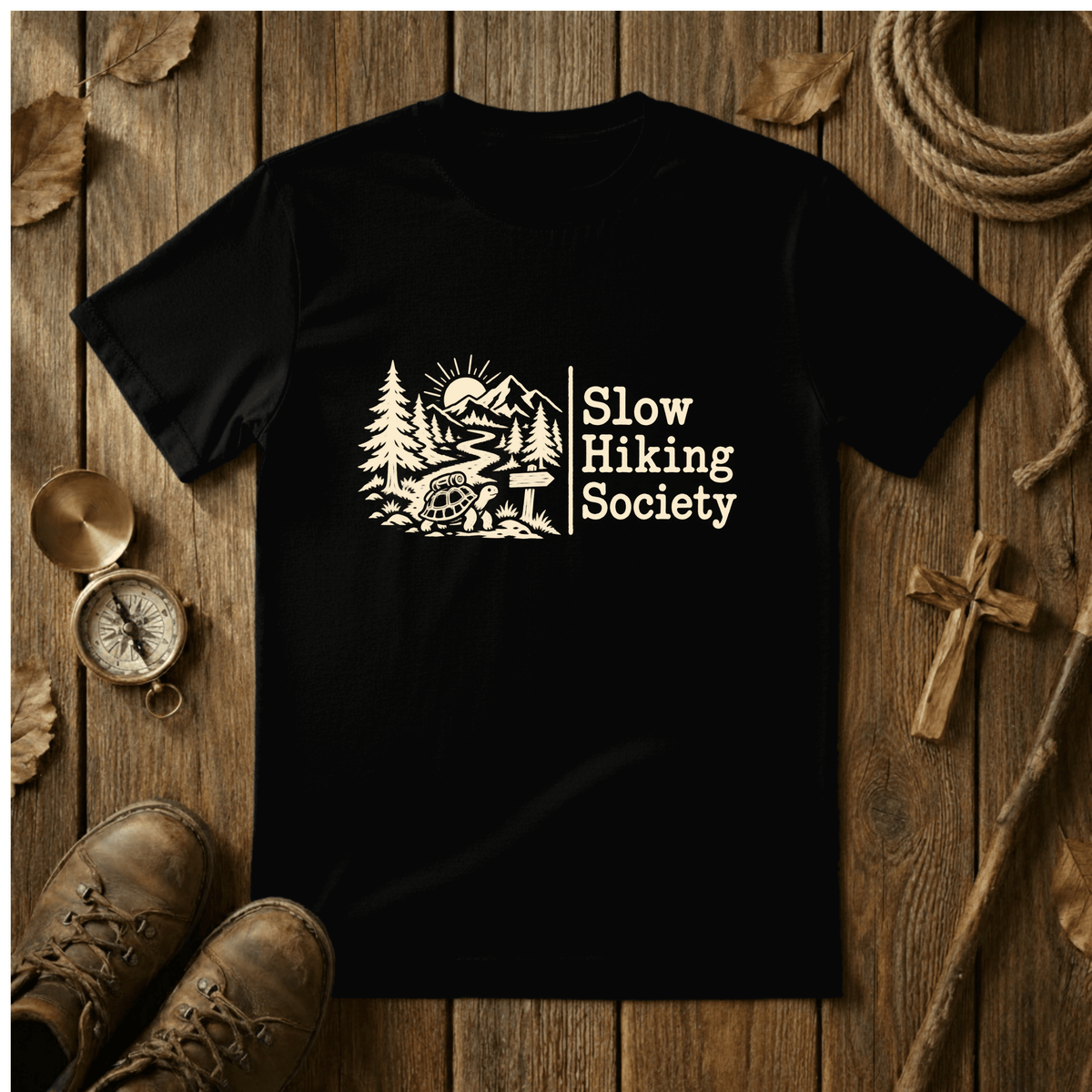Slow Hiking Society T-Shirt – Tortoise Hiking Tee