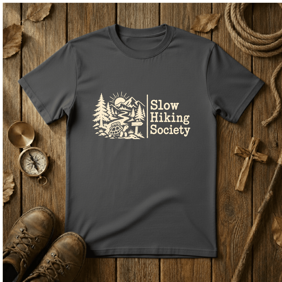 Slow Hiking Society T-Shirt – Tortoise Hiking Tee