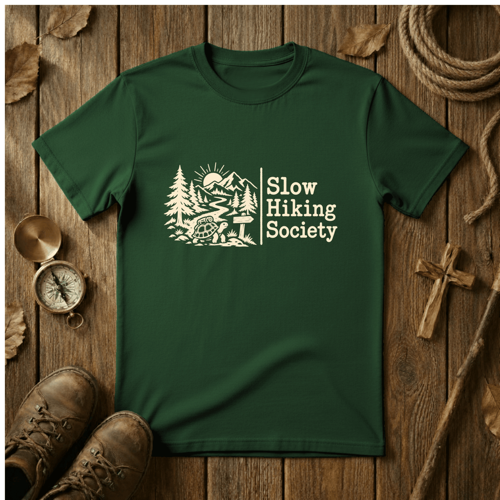 Slow Hiking Society T-Shirt – Tortoise Hiking Tee