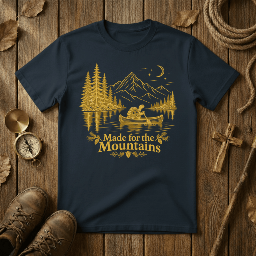 Made for the Mountains Tortoise Canoe Shirt | Outdoor Hiking Tee