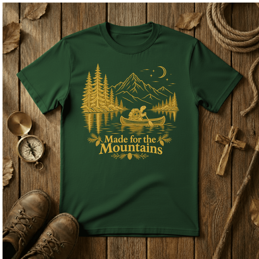 Made for the Mountains Tortoise Canoe Shirt | Outdoor Hiking Tee