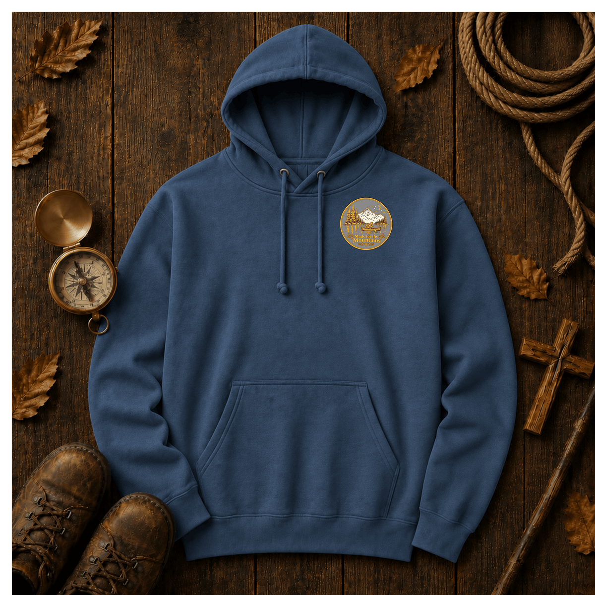 Made for the Mountains Tortoise Canoe Hoodie | Outdoor Hiking Sweatshirt