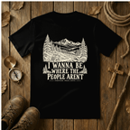 I Wanna Be Where the People Aren’t Hiking Shirt | Funny Introvert Tortoise Tee