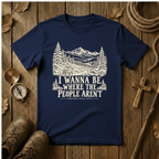 I Wanna Be Where the People Aren’t Hiking Shirt | Funny Introvert Tortoise Tee