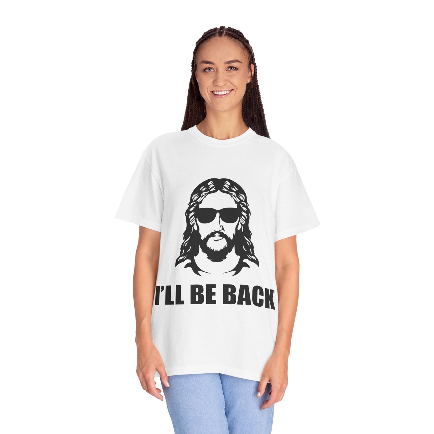 Humorous Jesus Unisex T-Shirt - 'I’ll Be Back' Graphic Tee