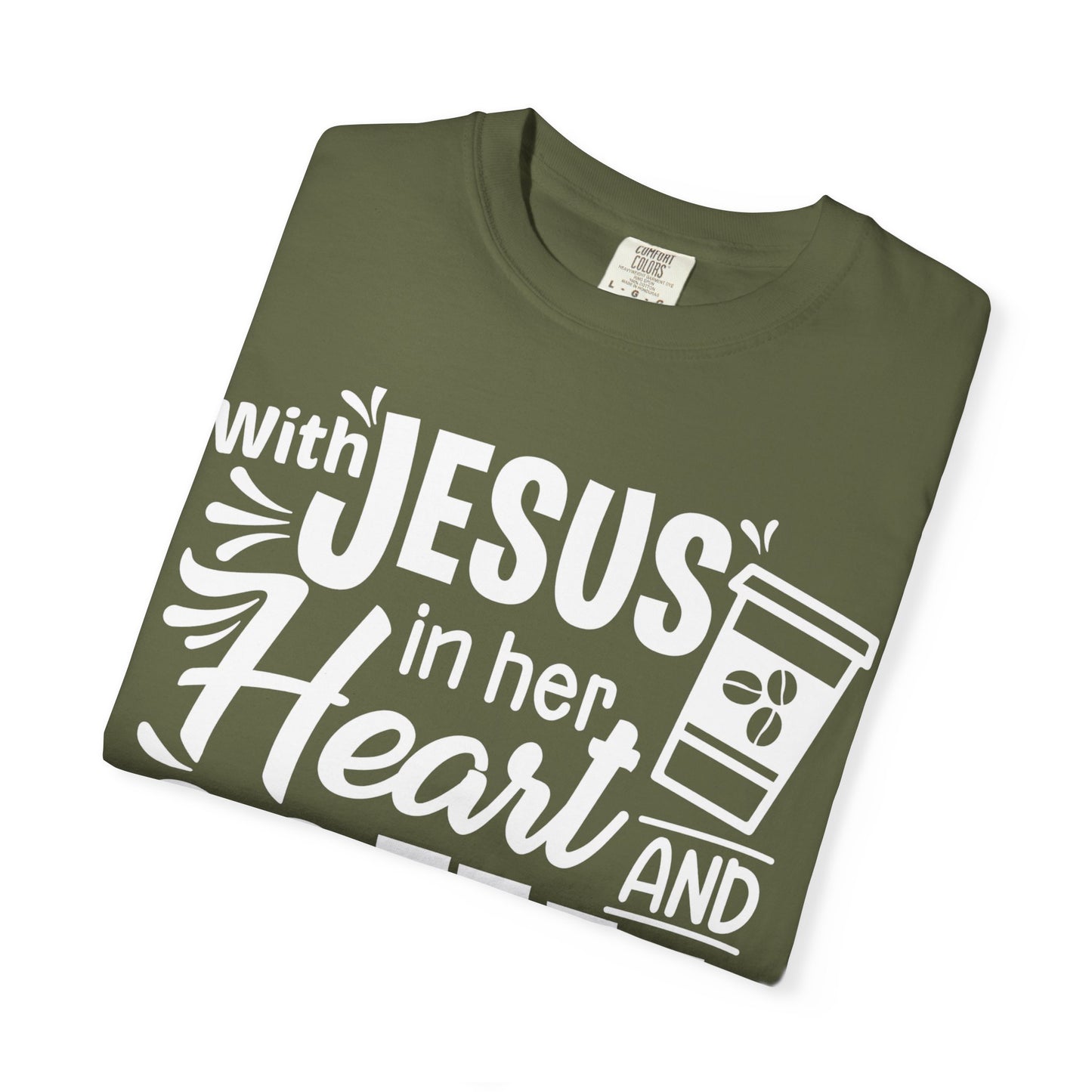 Christian Graphic T-Shirt - Unstoppable Jesus and Coffee Tee