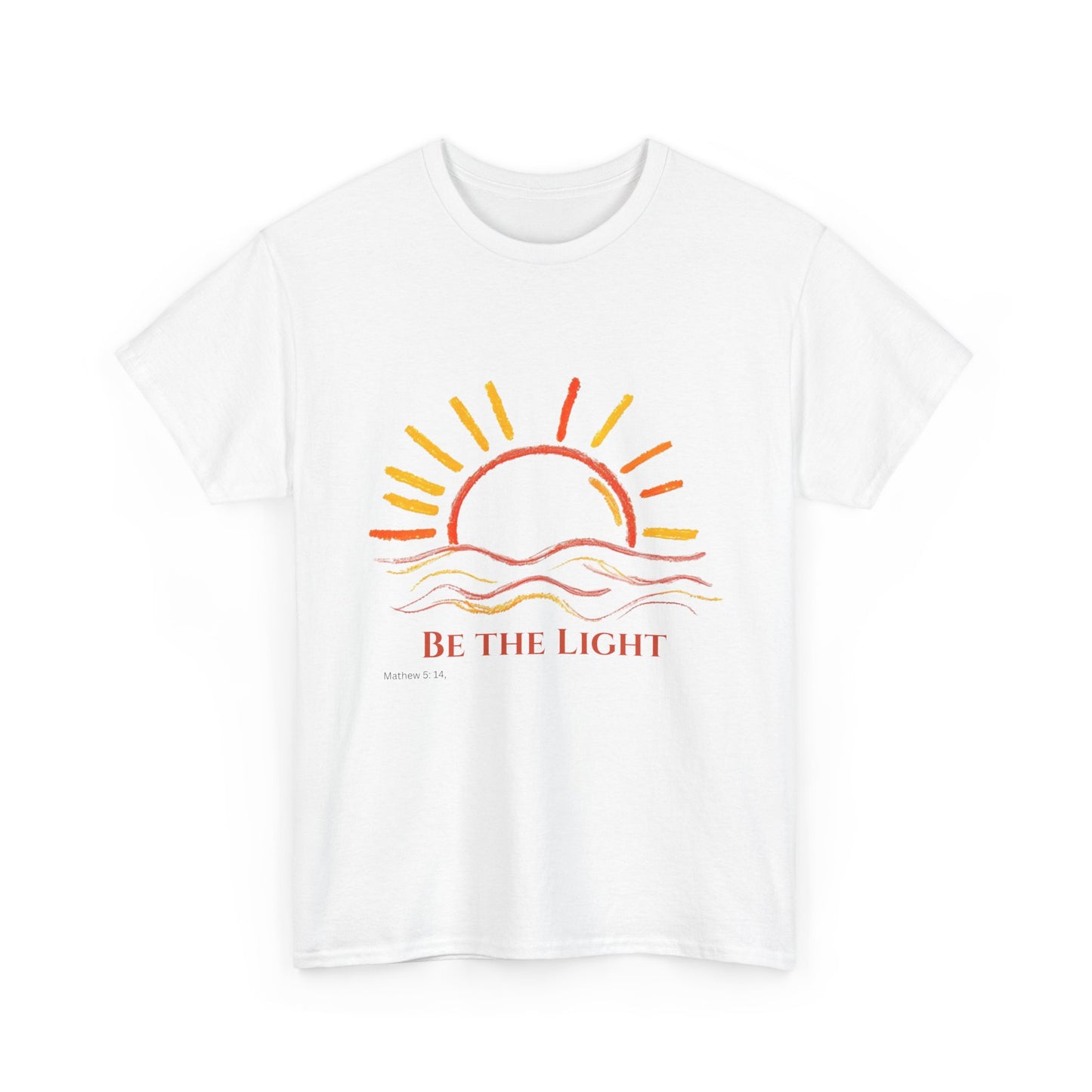 Be The Light - Mathew 5:14 Unisex Heavy Cotton Christian Faith Inspirational Tee