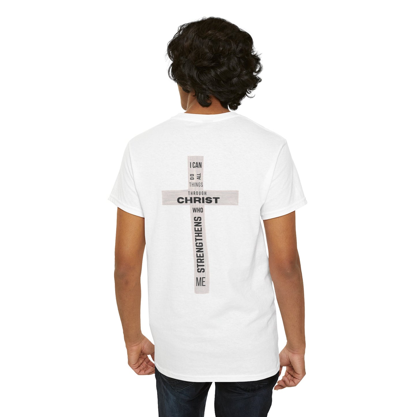 Faith-Inspired Tee - 'I Can Do All Things Through Christ'