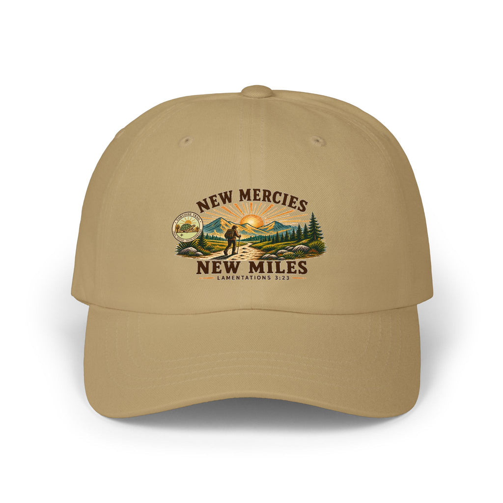 New Mercies - New Miles Dad Cap — Outdoor Mountain Baseball Hat