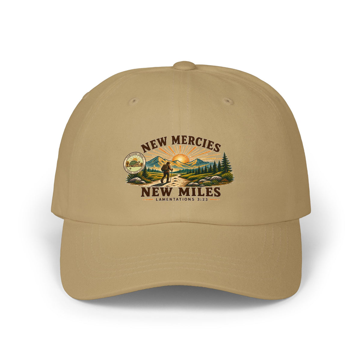 New Mercies - New Miles Dad Cap — Outdoor Mountain Baseball Hat