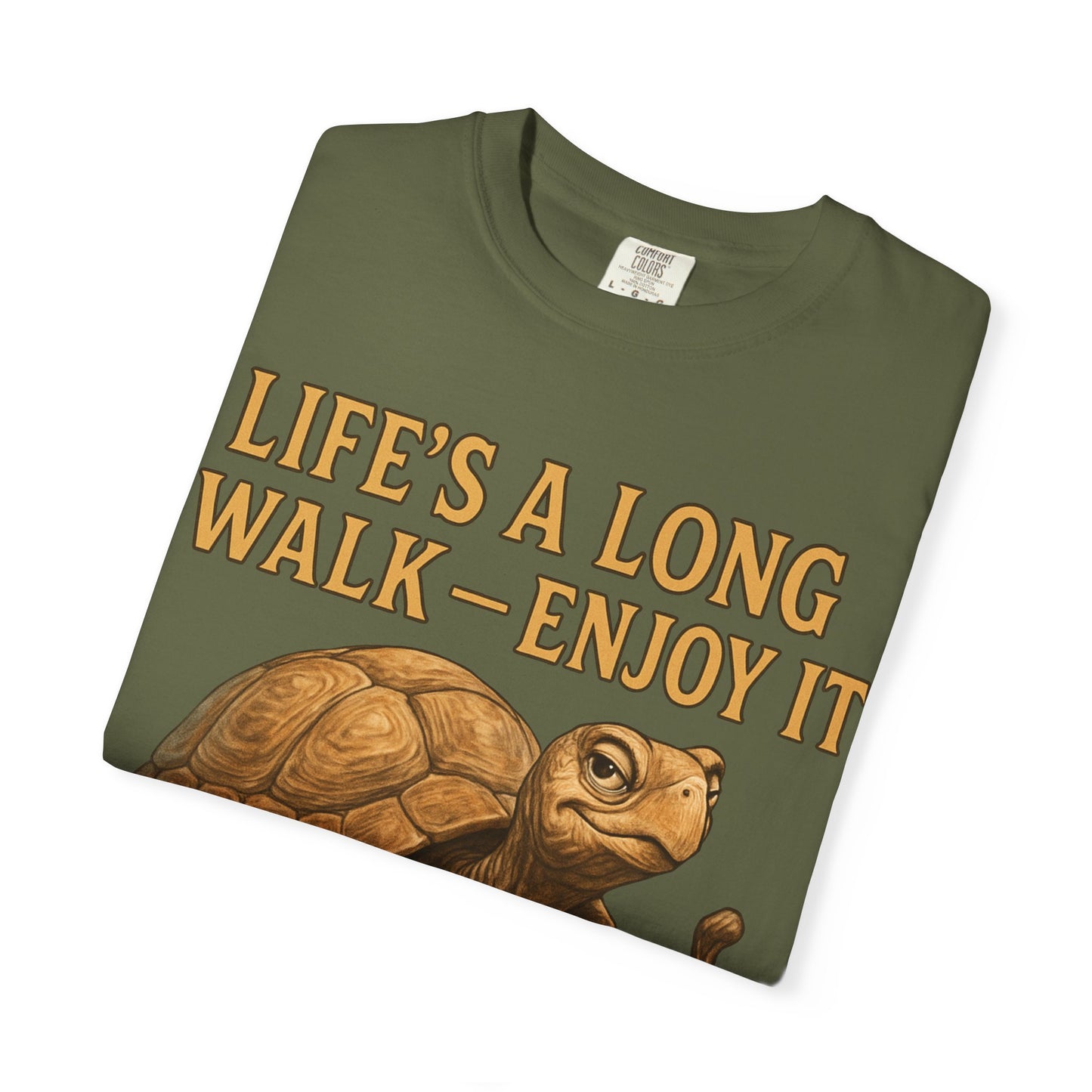 T-shirt - Slow and Methodical Tortoise Design