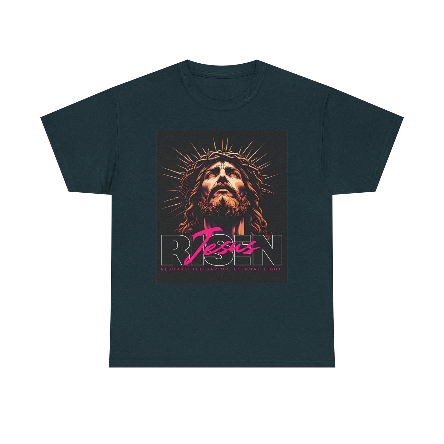 Faith Inspired Unisex Heavy Cotton Tee - Jesus Design