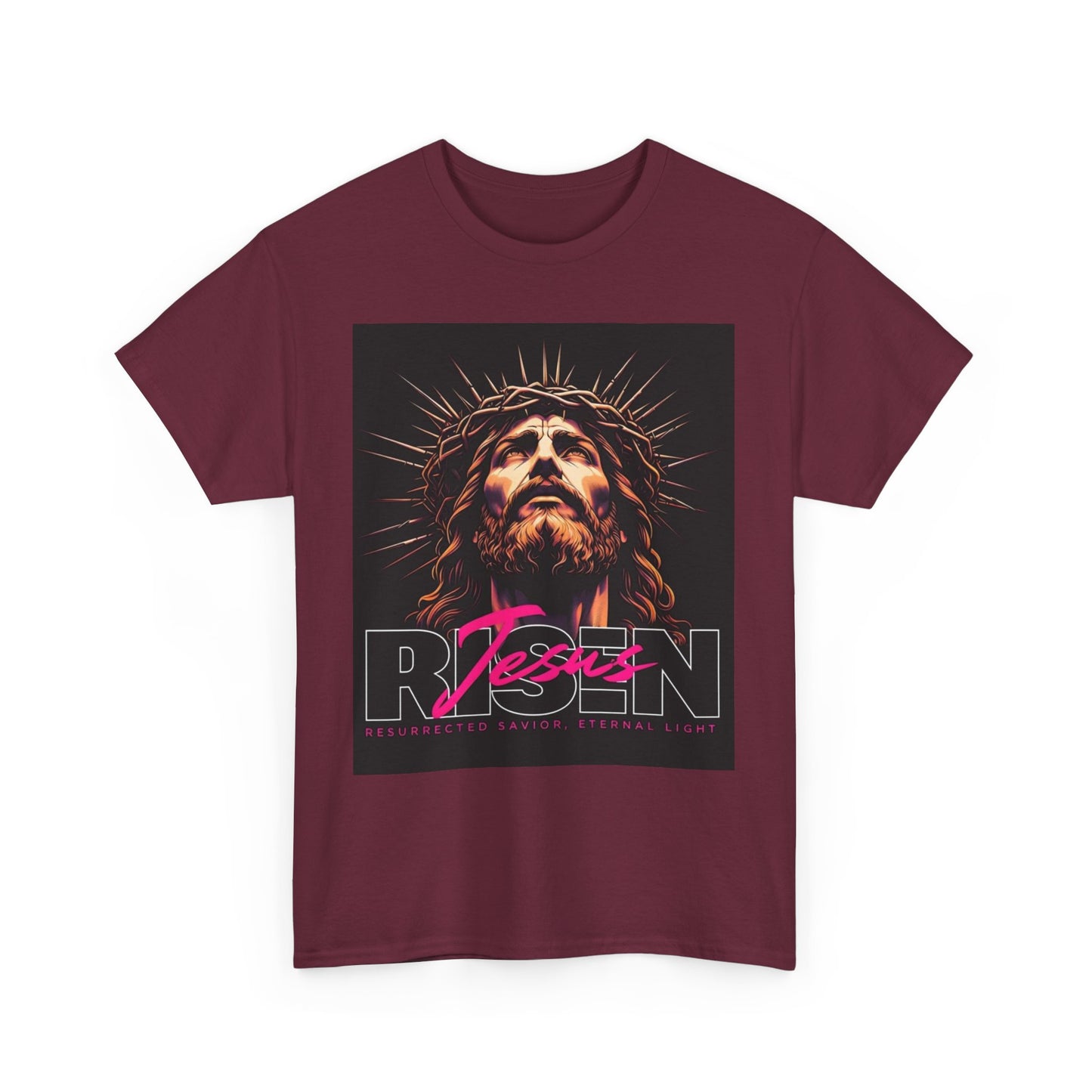 Faith Inspired Unisex Heavy Cotton Tee - Jesus Design