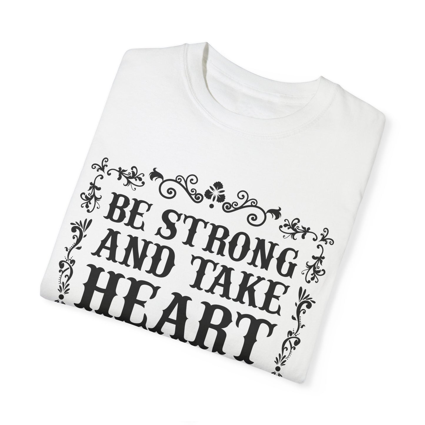 Inspirational Psalm 27 T-Shirt - Unisex Garment-Dyed Tee