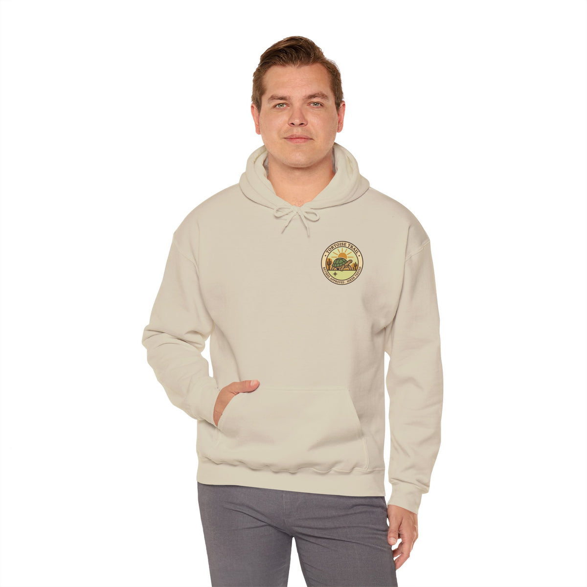 Adventure Hoodie – "The Tortoise Trail: Miles Measured in Memories" Graphic Hoodie