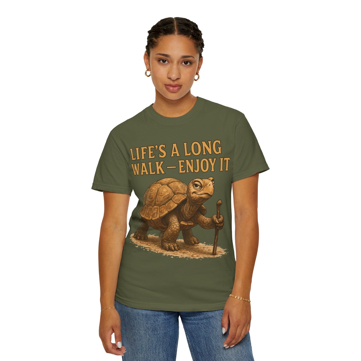 T-shirt - Slow and Methodical Tortoise Design