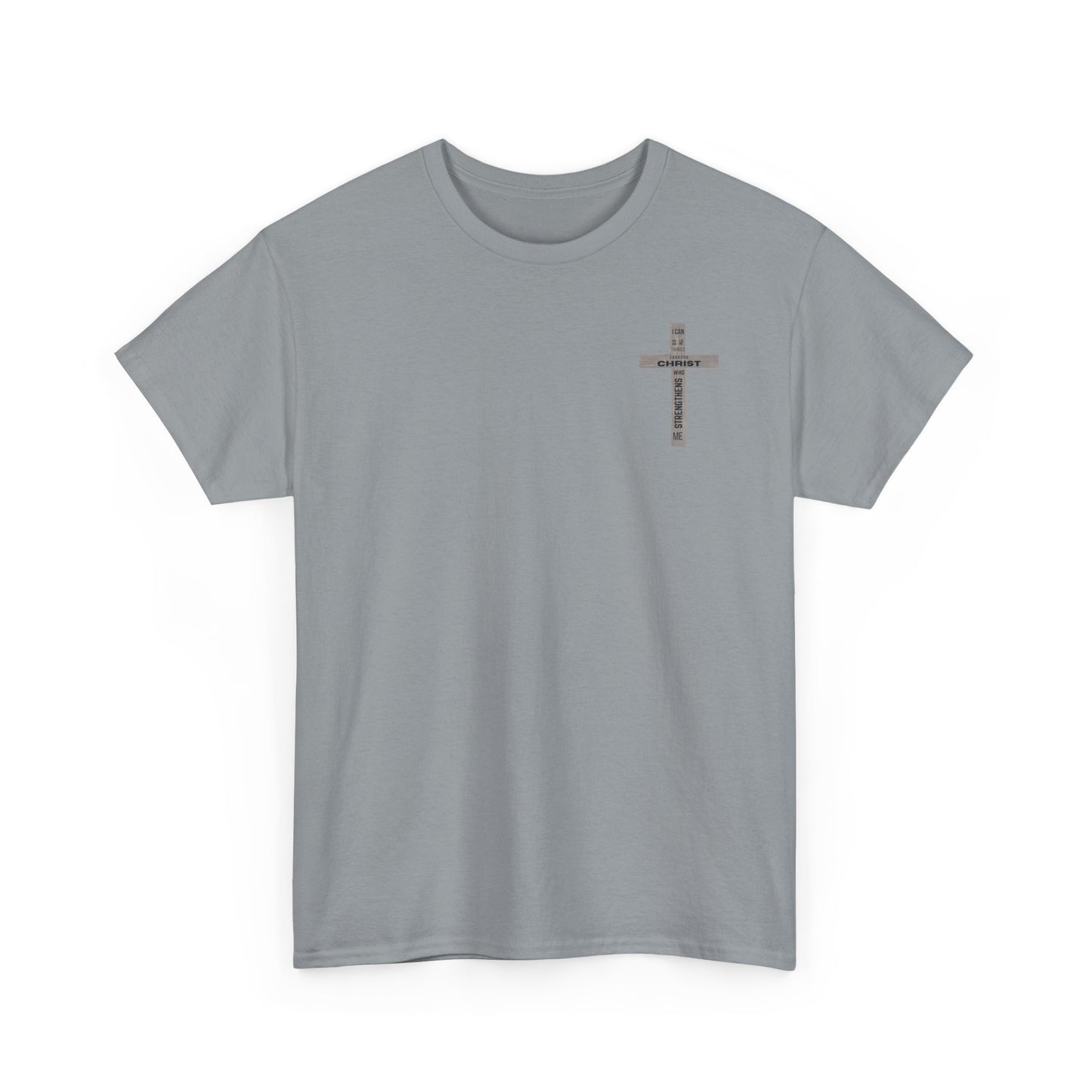 Faith-Inspired Tee - 'I Can Do All Things Through Christ'